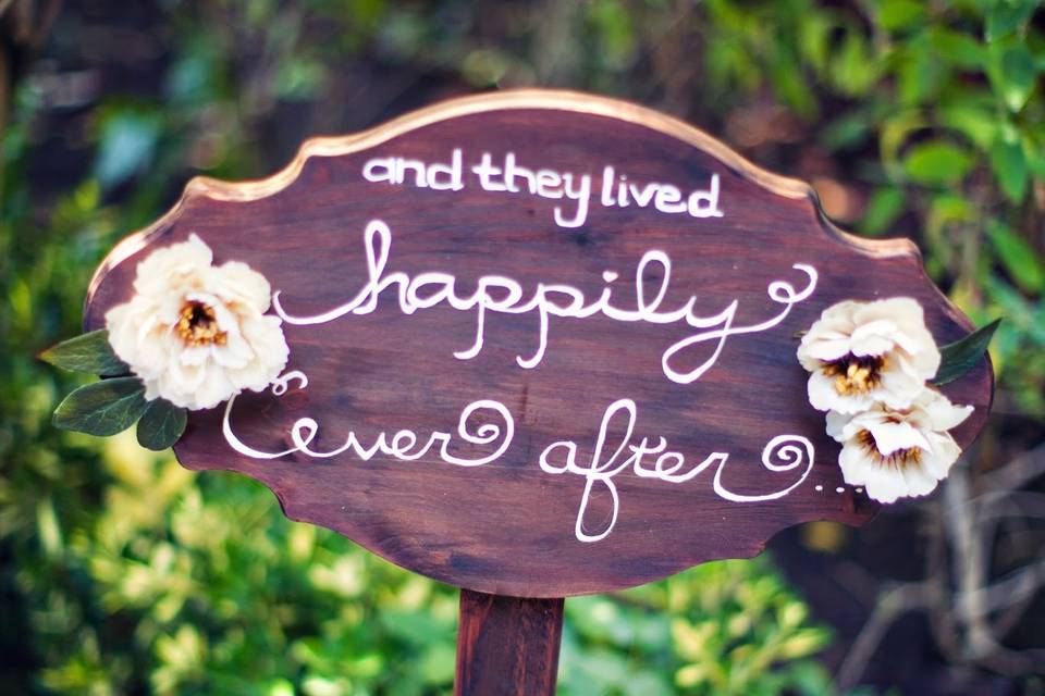 Wedding signage