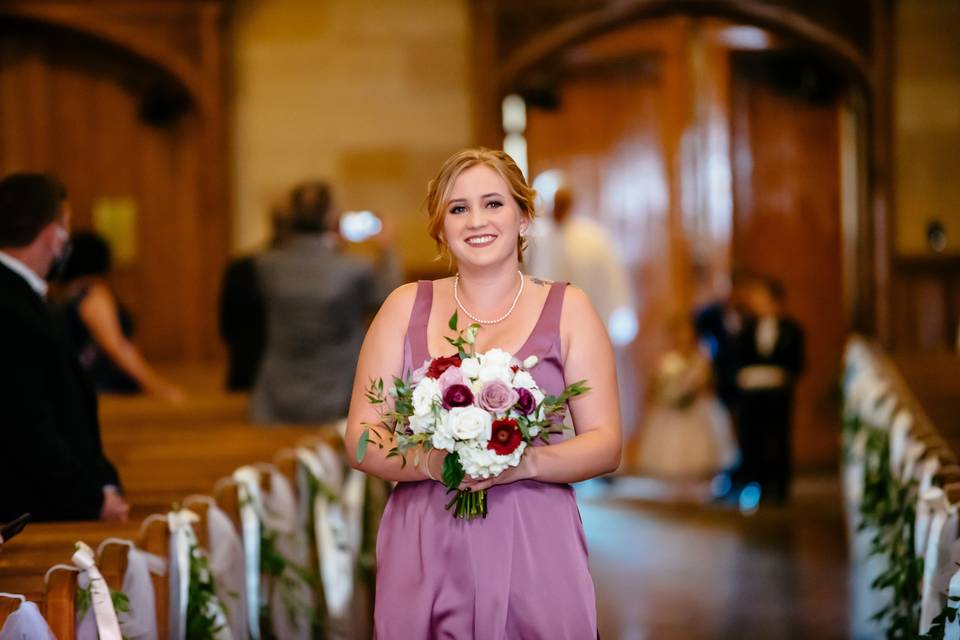 Happy Bridesmaid