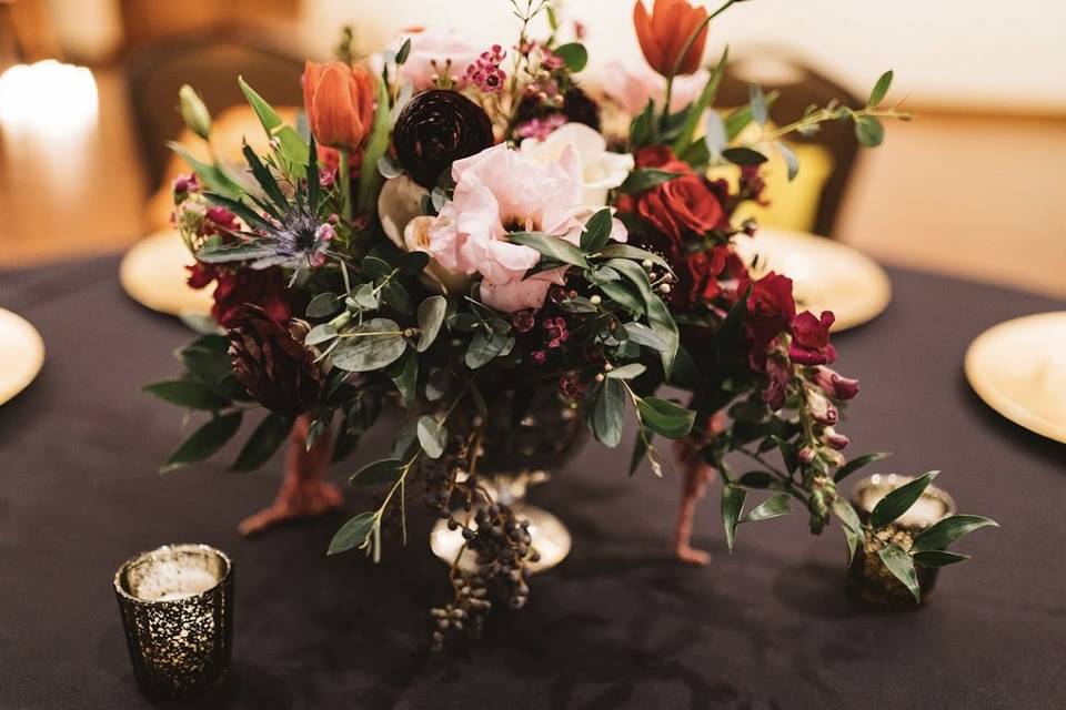 Boho Compote Centerpiece