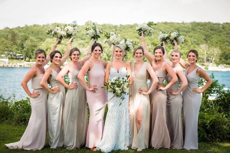 Bride and all of her Besties!