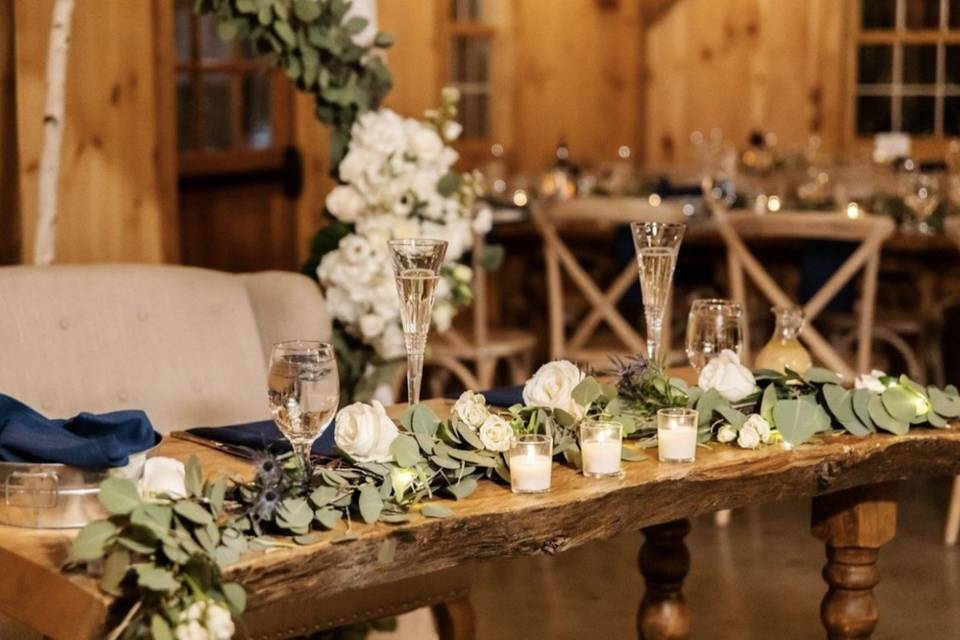 Sweetheart Table Decor