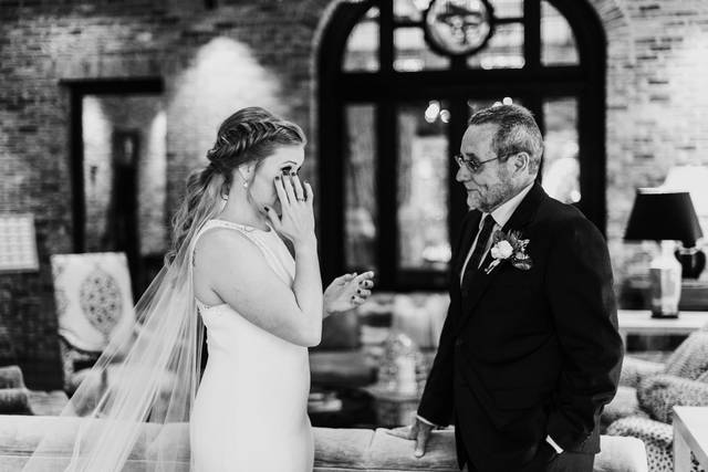 Bride + Dad First Look