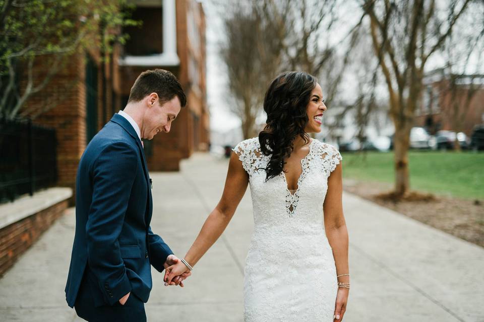 First Look with Bride & Groom