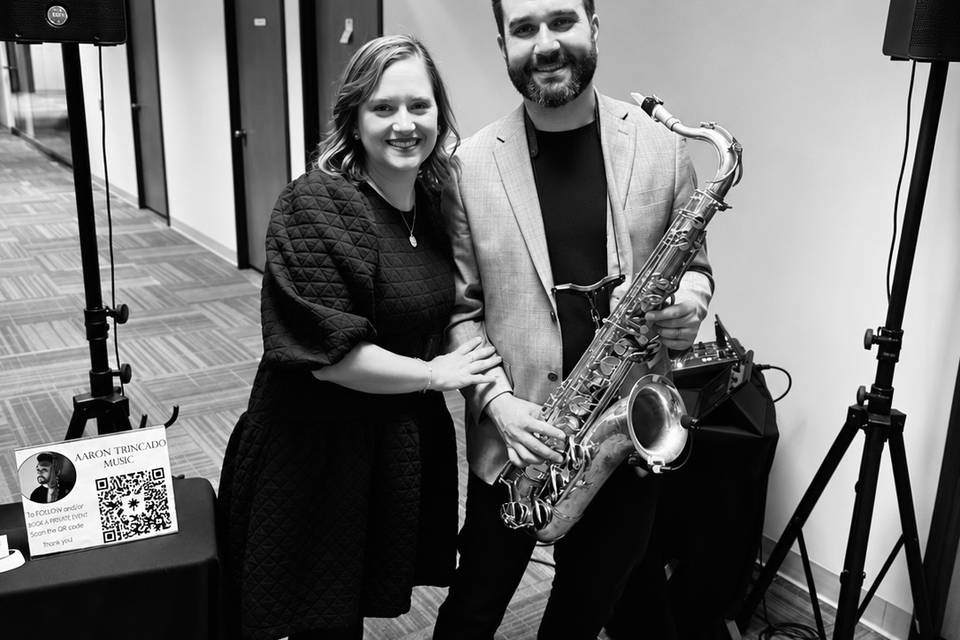 Elegant Saxophonist and Wife