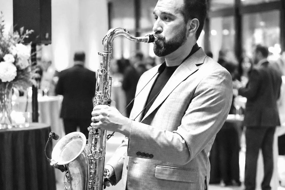 Live Sax at Reception