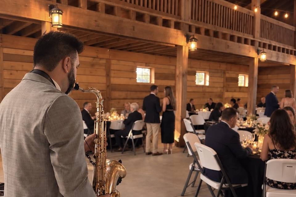 Live Sax at Reception