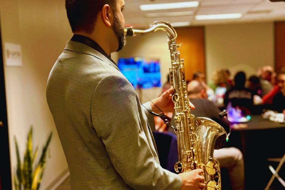Live Sax at Reception