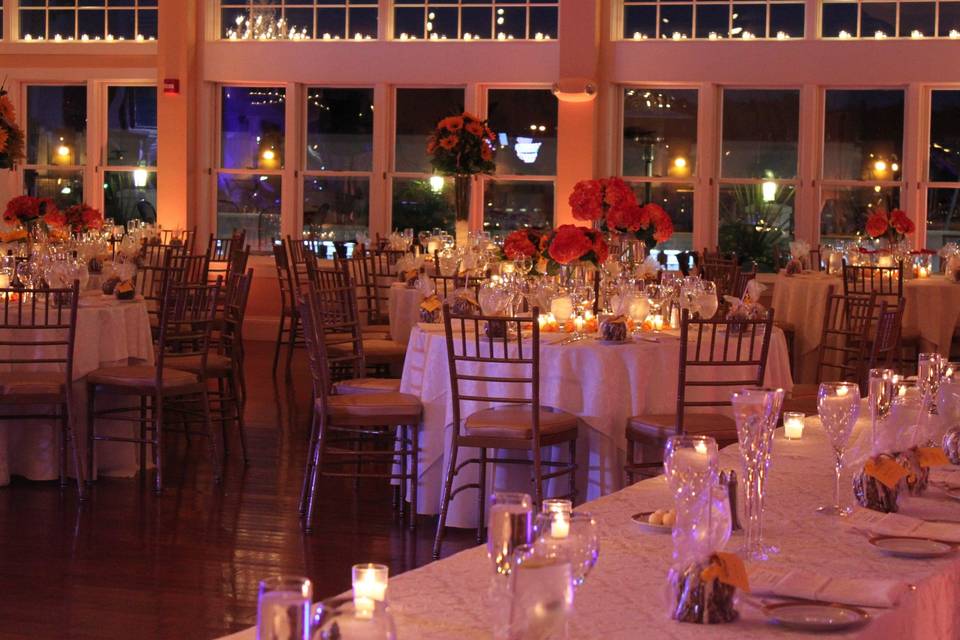 Wedding reception area