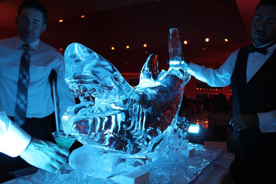 Wedding ice decor