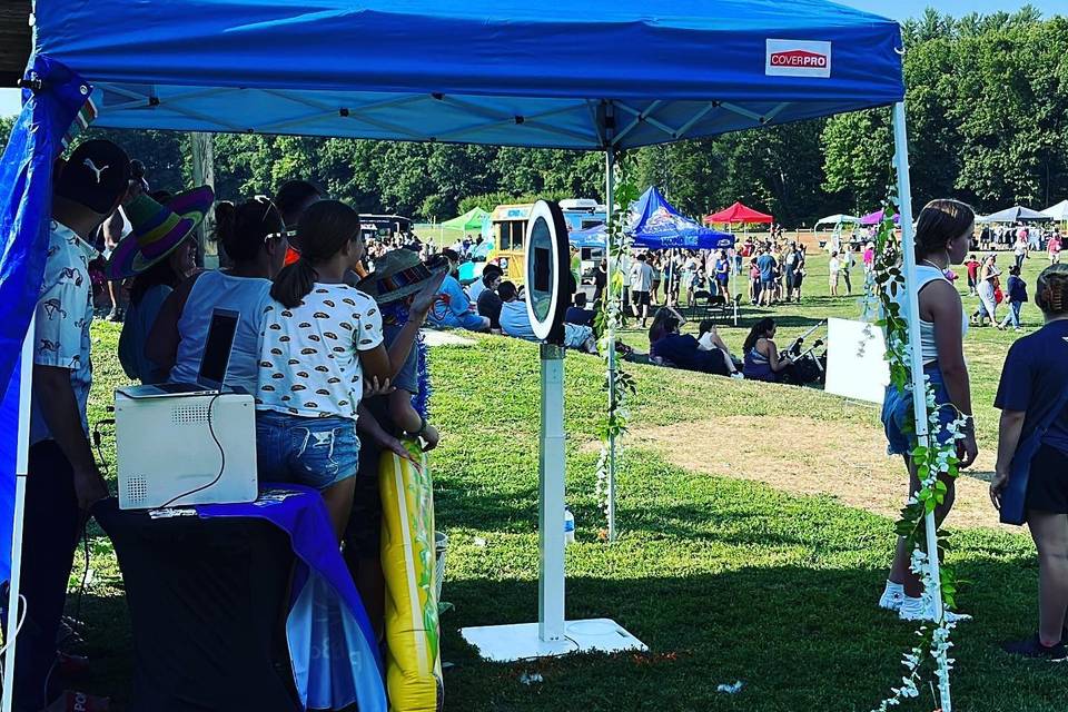 Indoor and outdoor booths