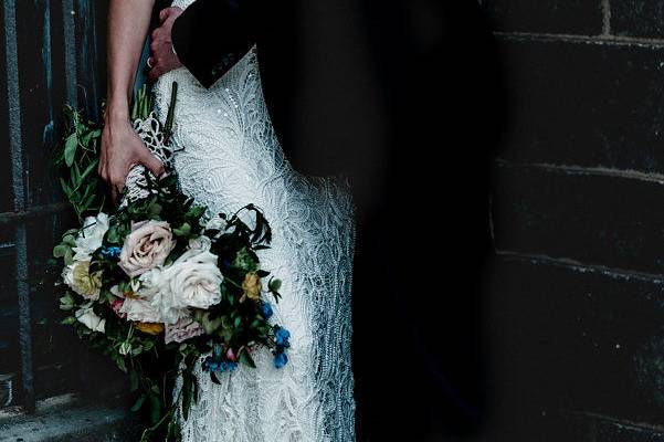 different shapes add variety and personality to the wedding party. Photo by Jenn Marie Wedding Photography