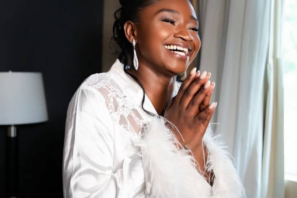A stunning bride
