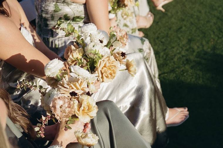 Bridal Party Bouquets on Film