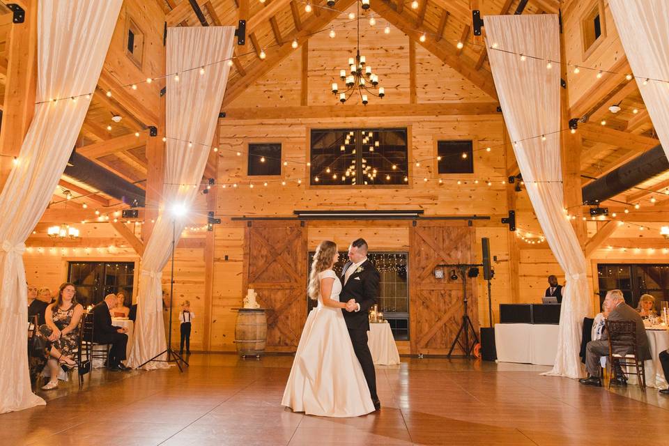 First dance barn bull meadow