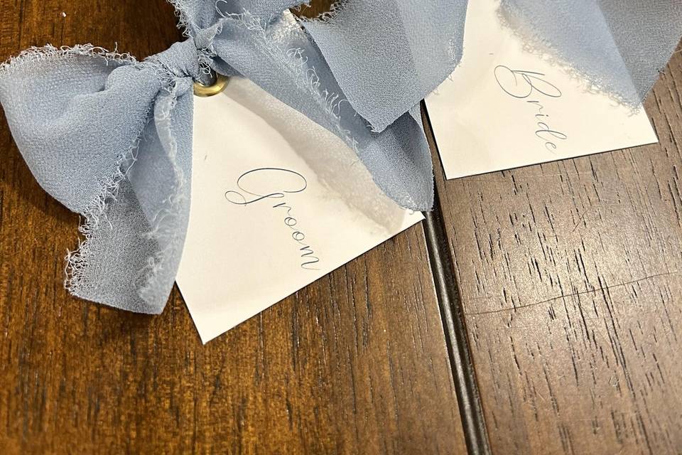 Bride&Groom place card