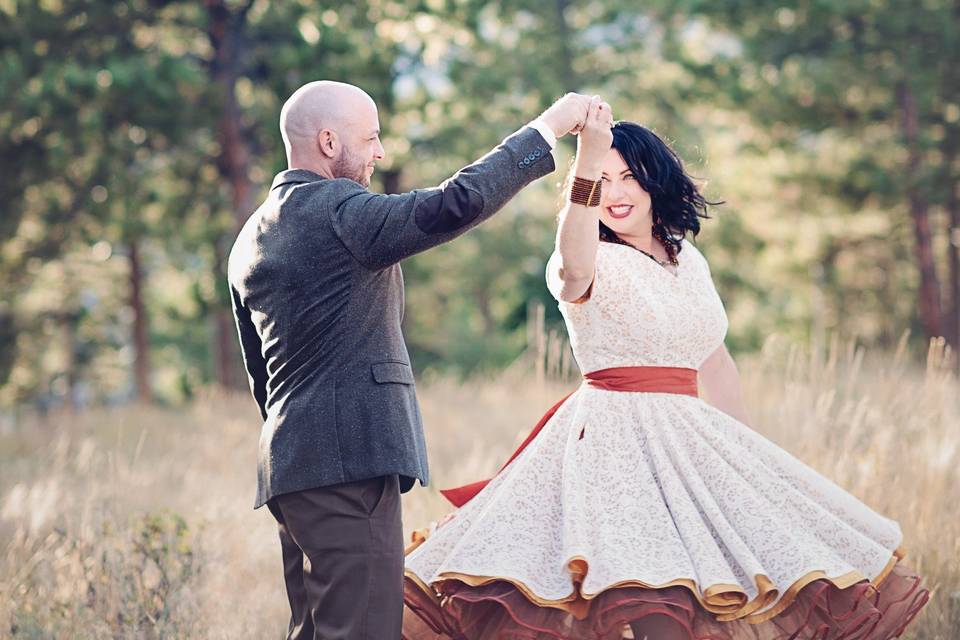 Creative couple portrait