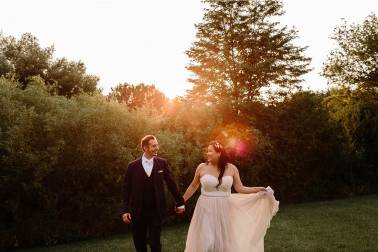 Sunset wedding