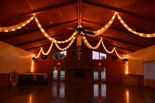 Indoor wedding reception
