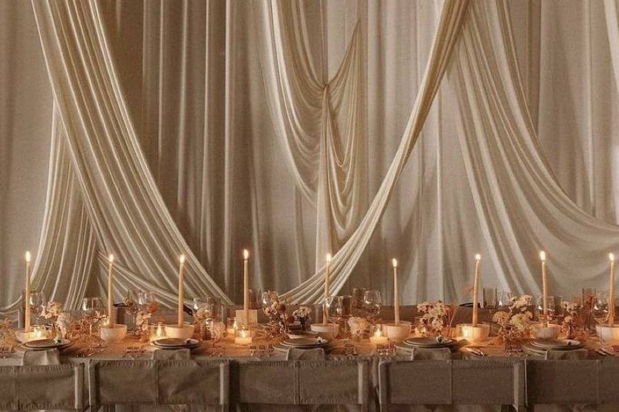 Backdrop features dramatic swo