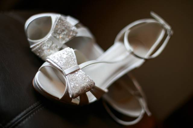 Details matter, perfect ivory bride shoes. Buckner Wedding.Photo Credit: BM-Photography