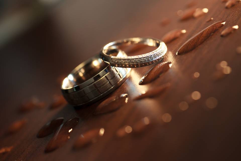 Details matter. Bride and Grooms wedding bands. Photo credit: BM-Photography