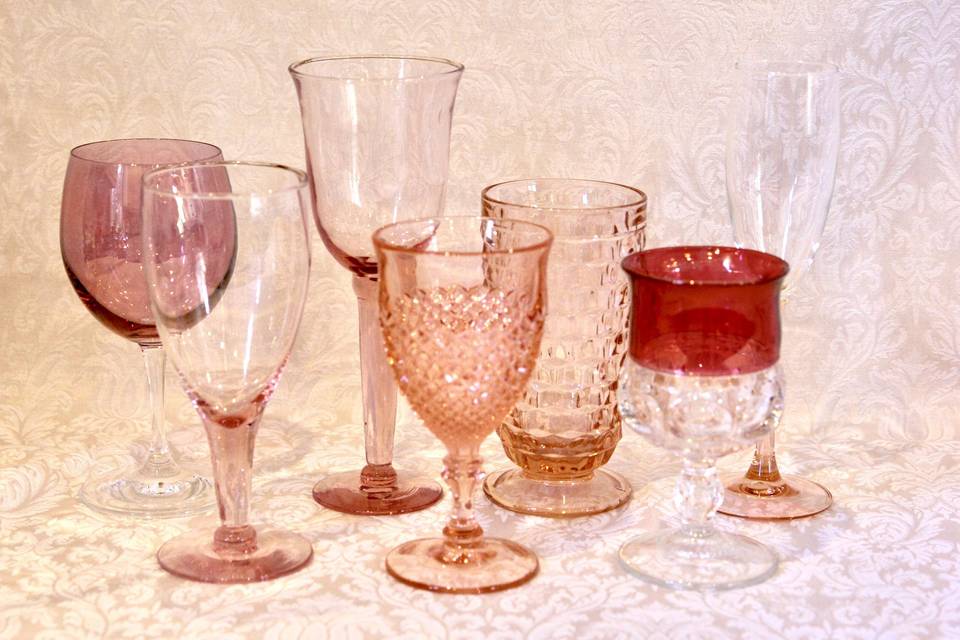 Goblets:  Pink