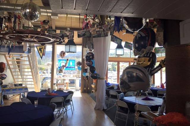 Wedding reception area