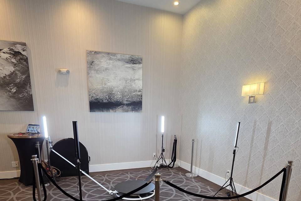 360 photobooth setup