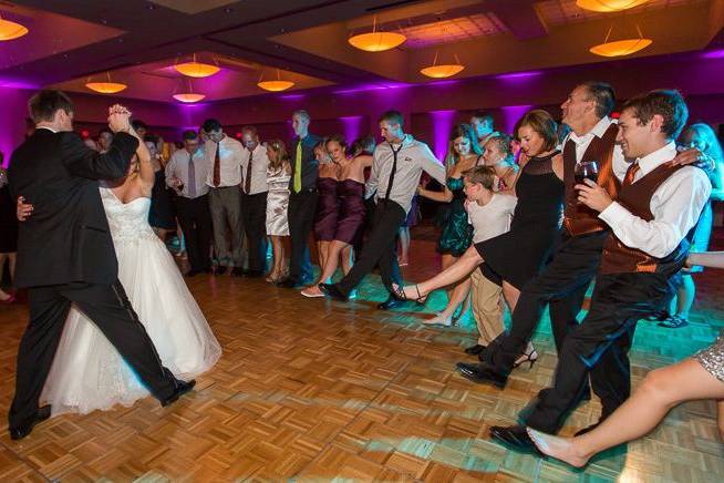 Couple dancing on the dance floor