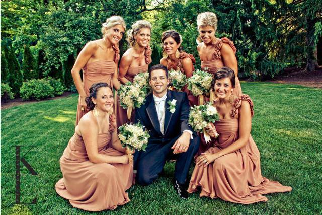 Groom & bridesmaids