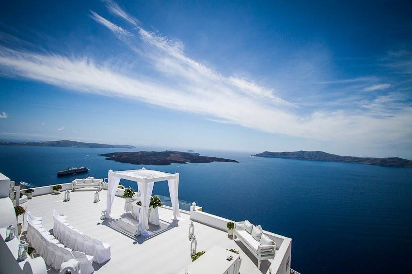 Santorini Weddings by Dana Villas