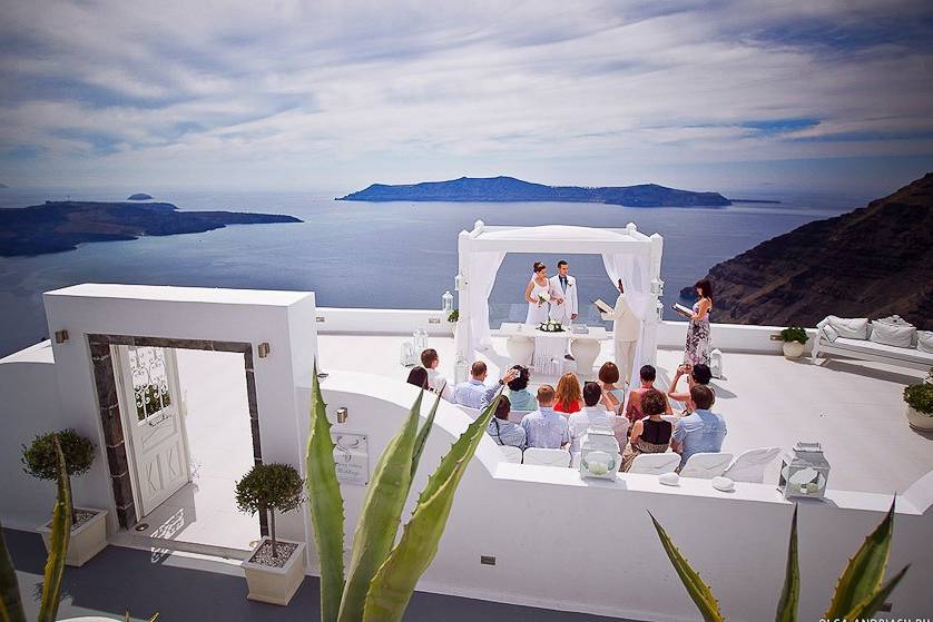 Santorini Weddings by Dana Villas