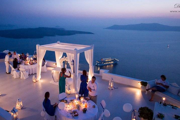 Santorini Weddings by Dana Villas