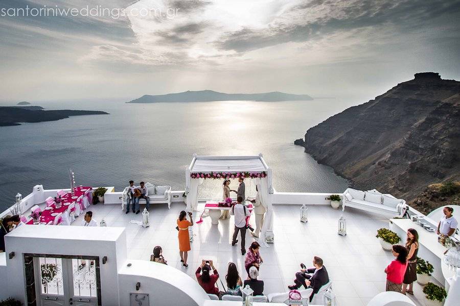 Santorini Weddings by Dana Villas