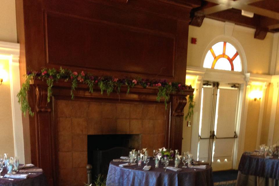 Inside dining in our McPherson Room