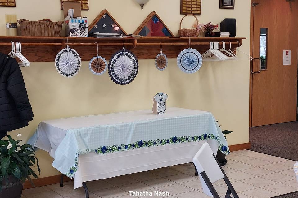 Baby shower Cake Table setup