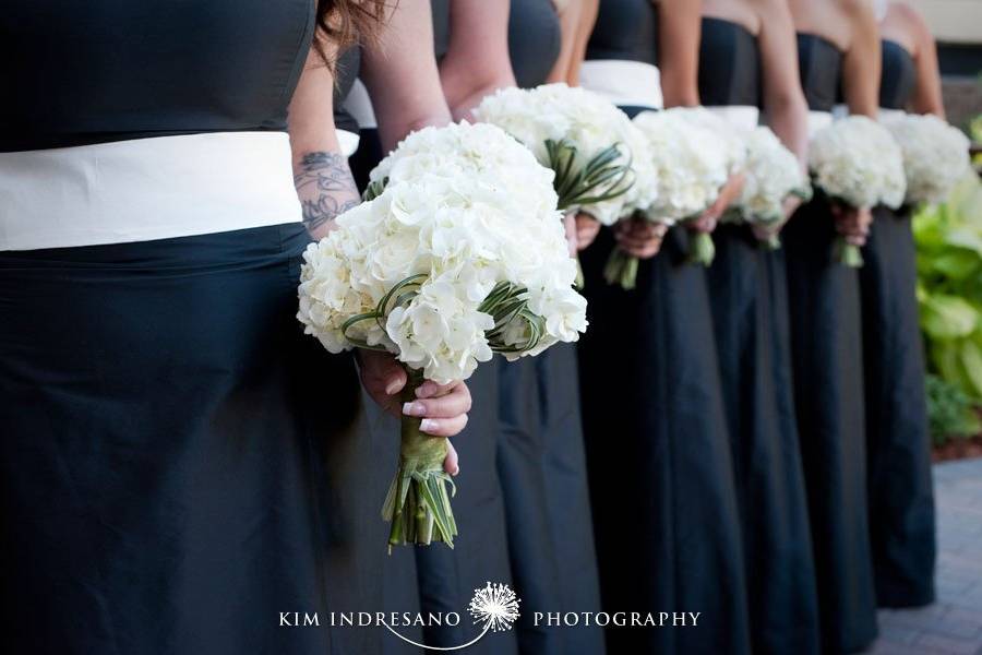 Black and white wedding