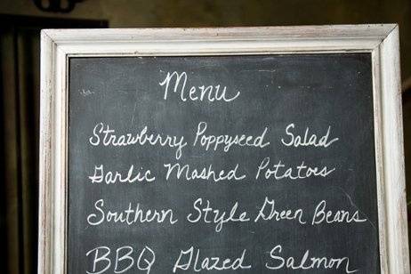 Wedding Reception Menu