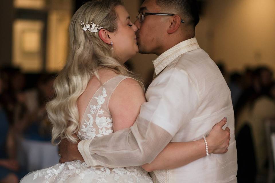Birde & Groom at Reception