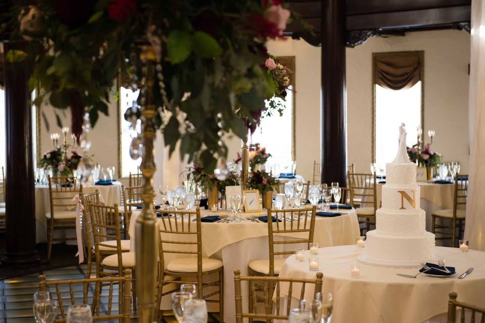 Emily and Robet's Wedding Reception in the Rainbow Room (Michael Novo Photography)