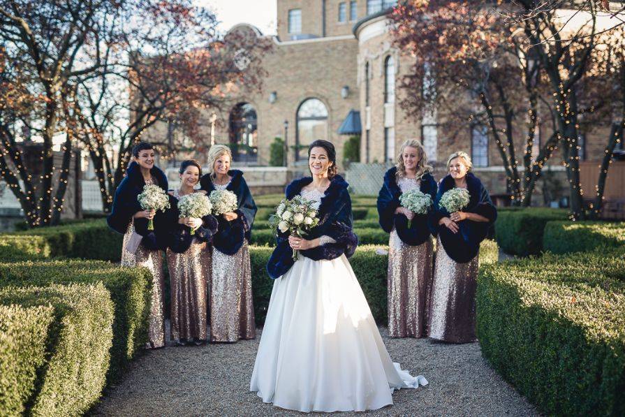 The bride with her party