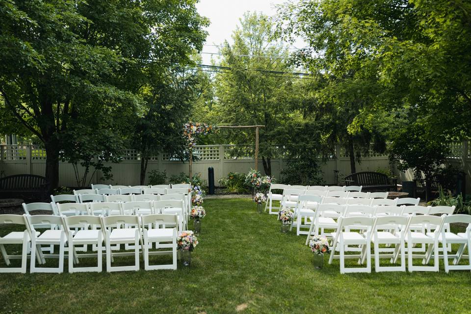 Ceremony set up