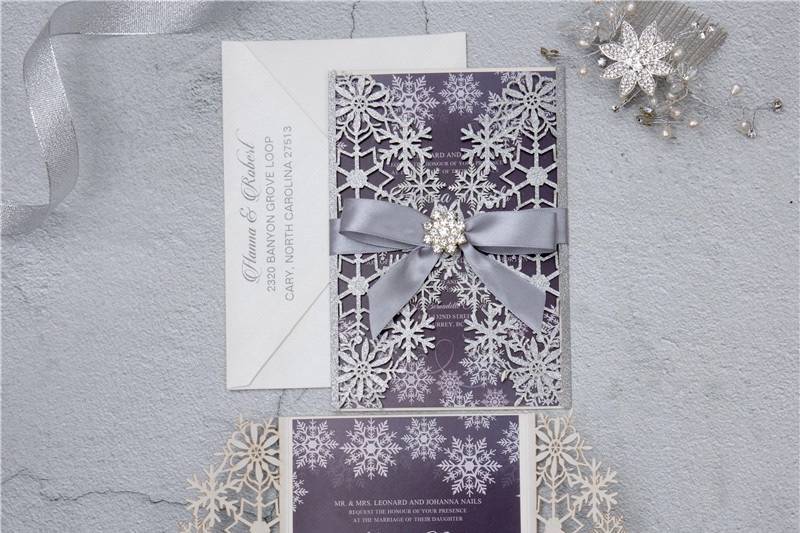 Laser Cut Invitation Winter