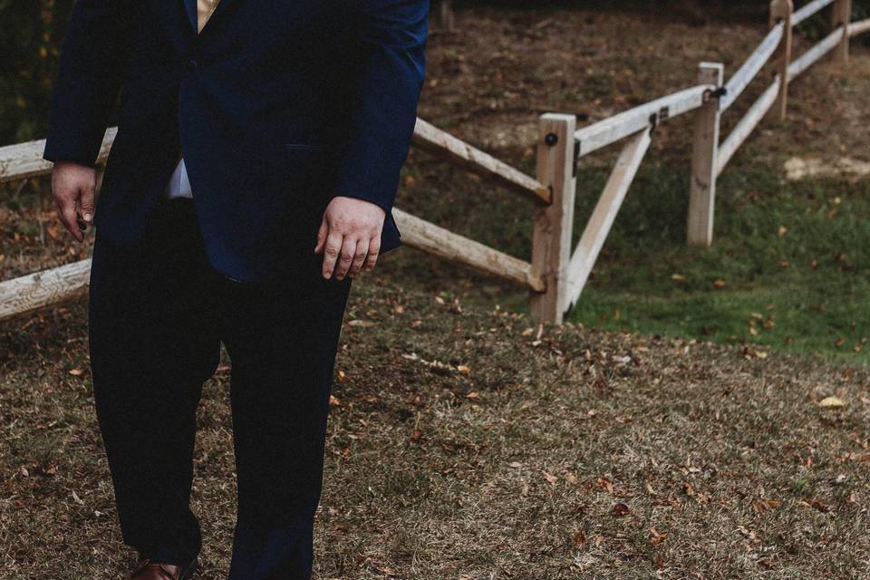 Happy groom