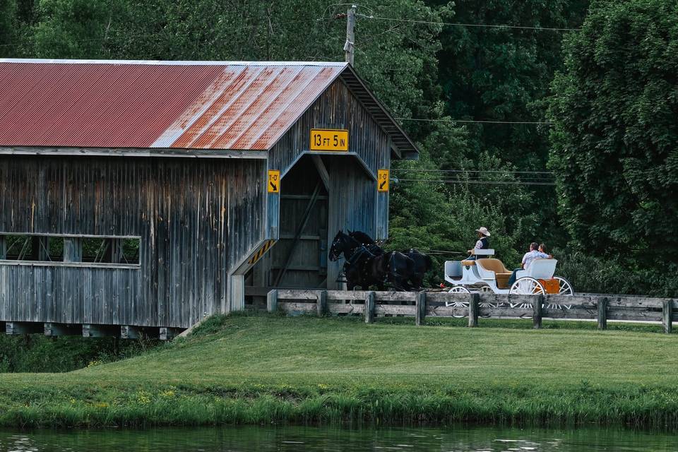 Carriage ride through Bridge