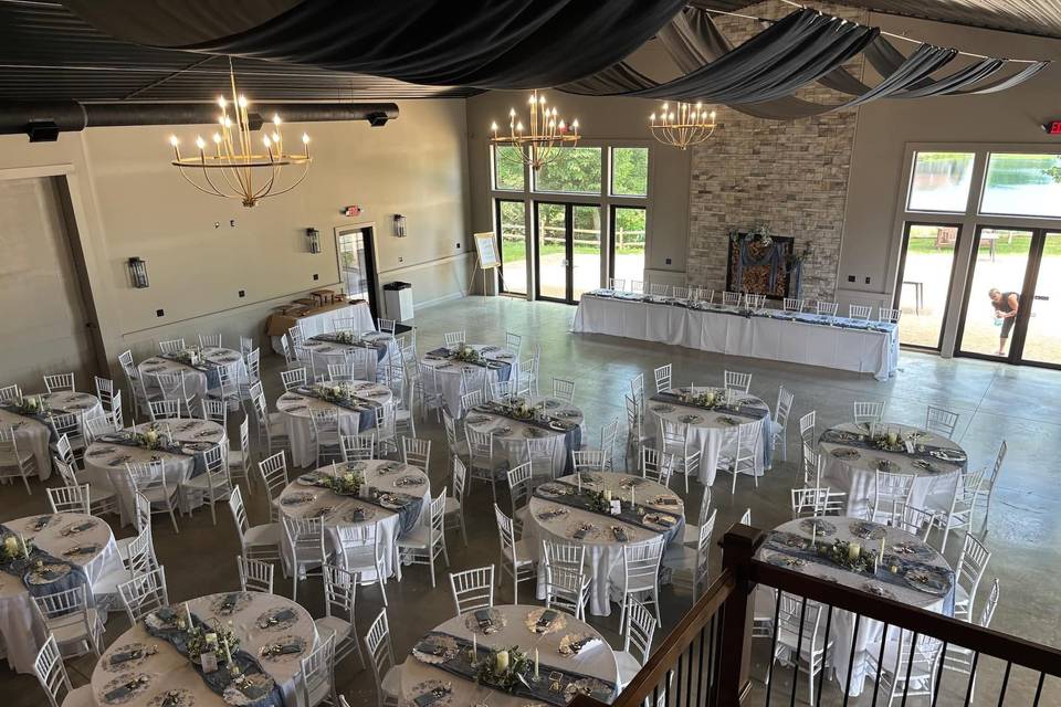 Indoor wedding setup