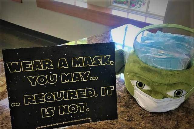 Complimentary masks