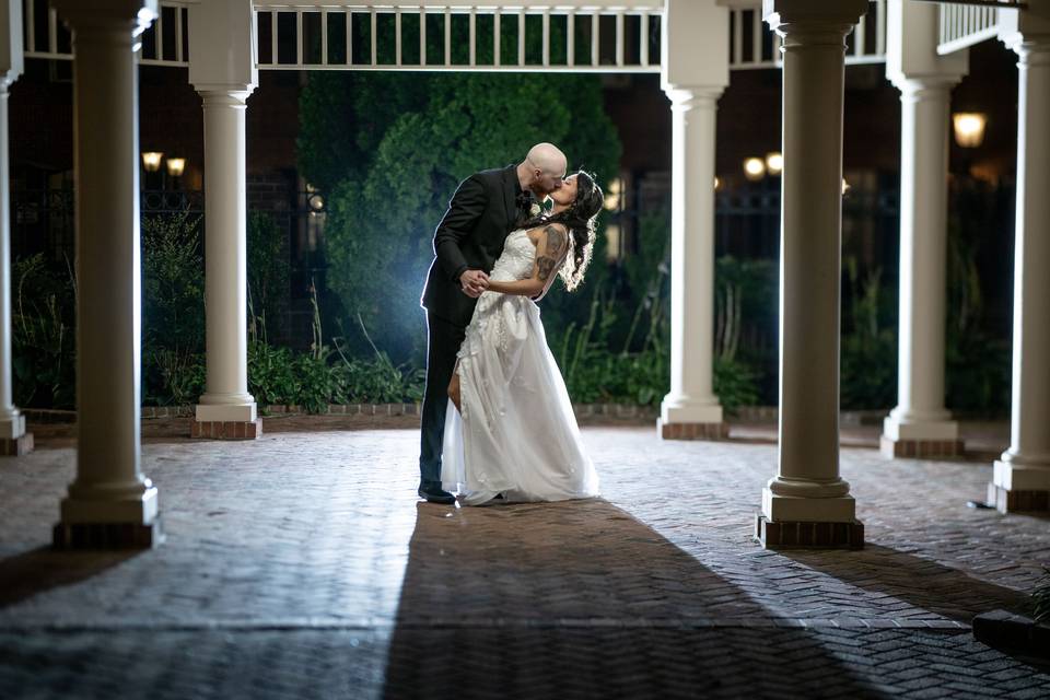 Bride and groom first dance