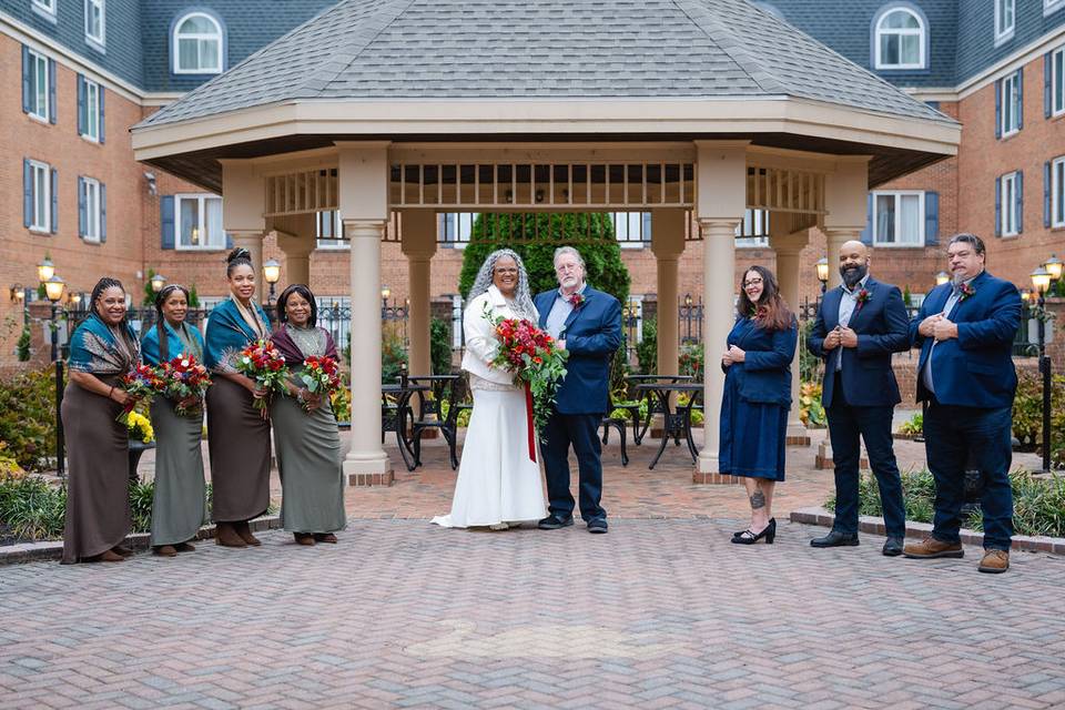 Outdoor Patio ceremony