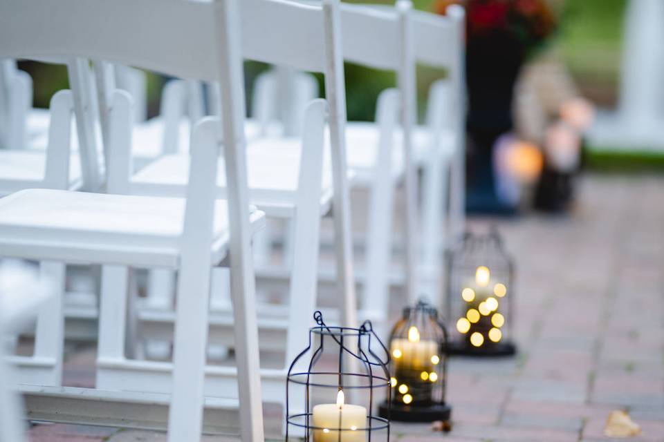 Table decor for reception